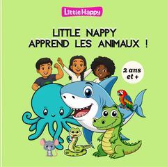 Little Nappy apprend les animaux — imagier illustré pour enfant noir dès 2 ans