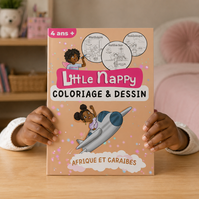 Coloriage Cap sur l'Afrique et les Caraïbes — pays, plats, langues et tenues, 2 à 10 ans