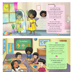 Livre sonore bilingue Little Nappy pour enfant noir (visuel 2)